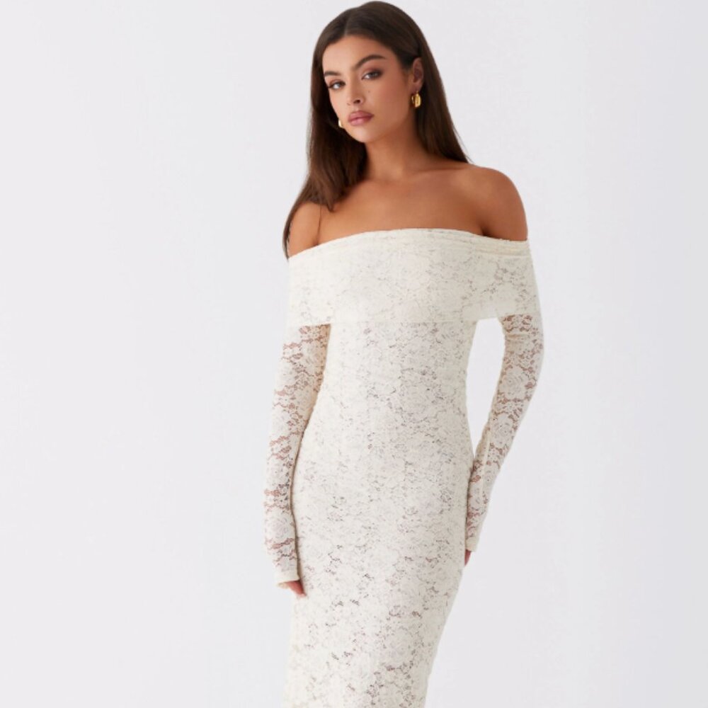 Yours Always Lace Maxi Dress - Ivory